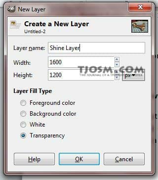 GIMP new layer