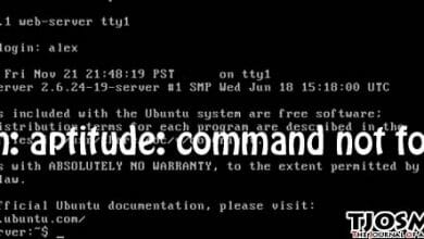 fix -bash: aptitude: command not found