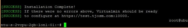 Install Virtualmin with Nginx