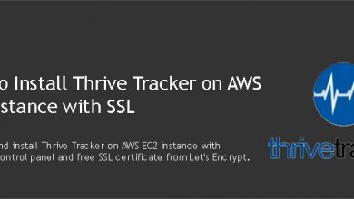 Install Thrive Tracker on AWS
