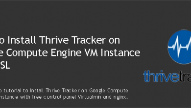 Install Thrive Tracker on Google Compute Engine