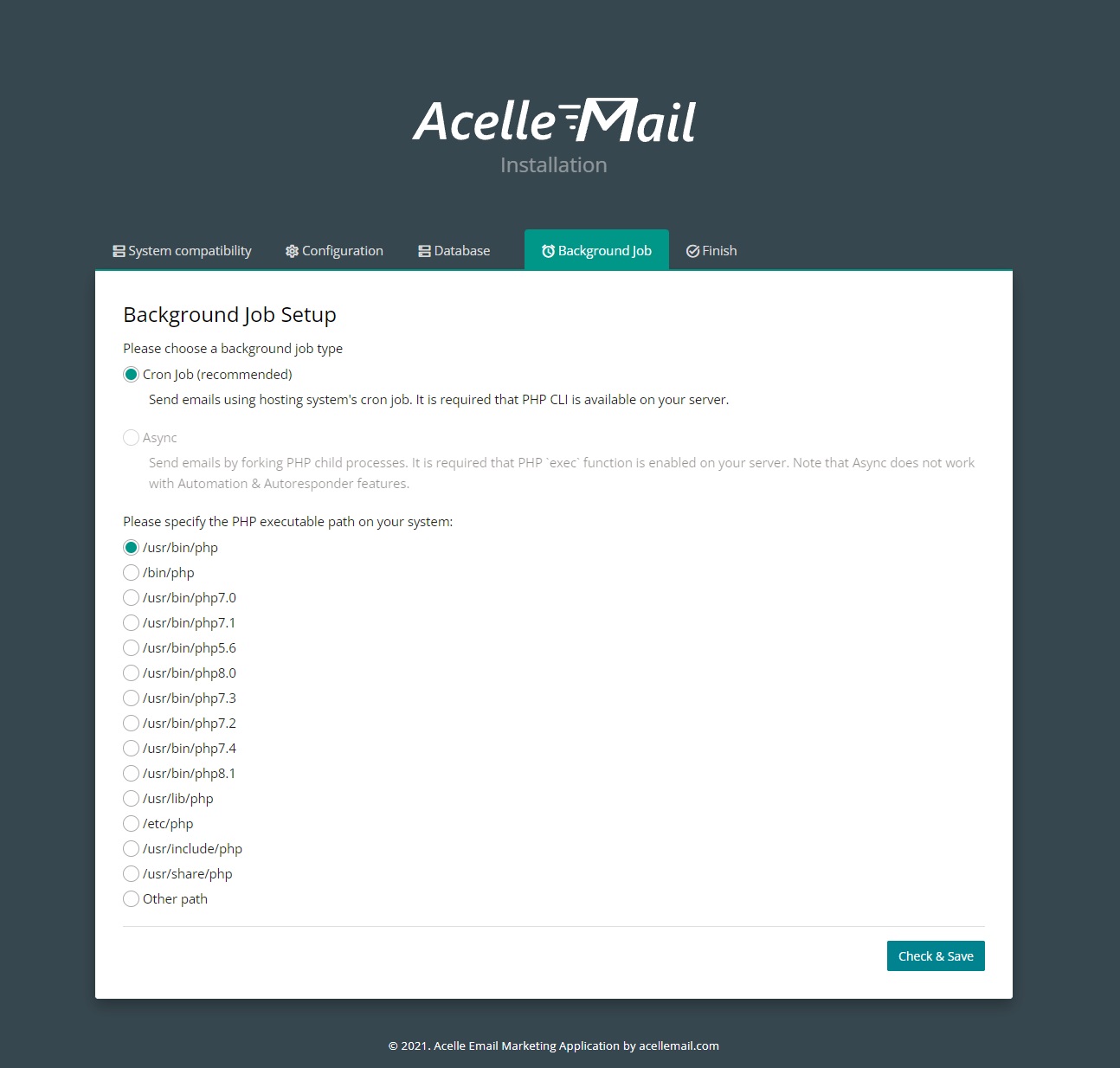 Acelle Install Cronjobs